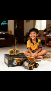 Alloy Excavator Remote Control Car For Kids Rechargeable Toy Engineering RC Vehicle Gift For Boy