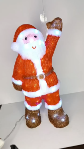D&D Home l 54CM Santa Claus Standing  with Musical LED Light Christmas  Festive  Decoration l 55-80-1