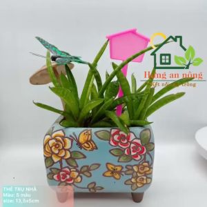 Set 10 thẻ trụ nhựa cắm ghi tên name tag hình nhà nhựa PP cao cấp dầy bền cao 135mm rộng 45mm