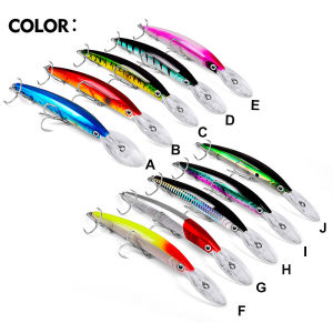 Fishing Lures 27g 17cm Floating Bass Baits Saltwater Lures Minnow Fishing Bait Lure Plastic Wobblers with Treble Hooks