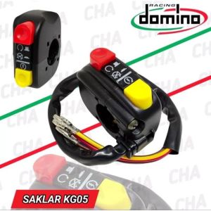 SAKLAR SAKRAL KANAN DOMINO TOMBOL ON/OFF + STATER UNIVERSAL KLX CRF NMAX VIXION DLL