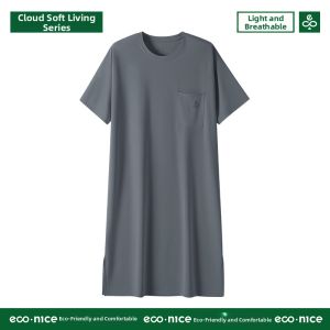 econice | Comfortable Mens Loose Ice Silk Sleeping Robe