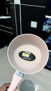 BEVAVAR Panci Teflon Marble /12/14/16cm Panci Susu Sauce Pot Mini Anti Lengket