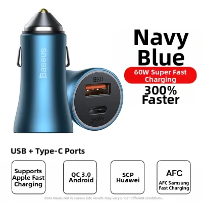 BASEUS | Super Fast Charging Car Charger 60W
