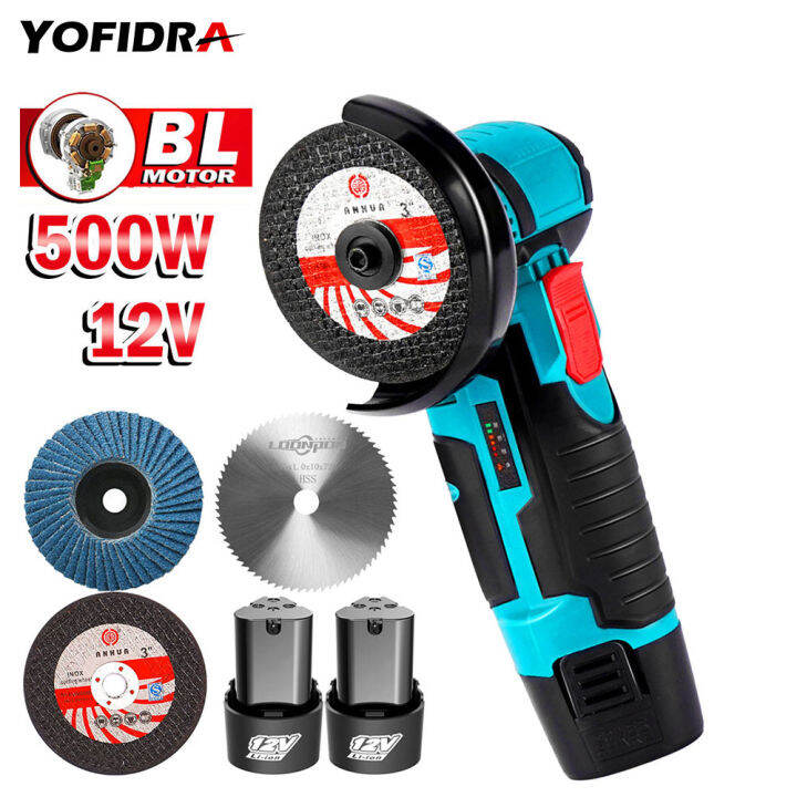 12V 800W Mini Brushless Angle Grinder Cordless Polishing Machine with ...