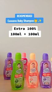 Cussons Baby Shampoo | Shampoo Bayi 50+50ml 100+100ml
