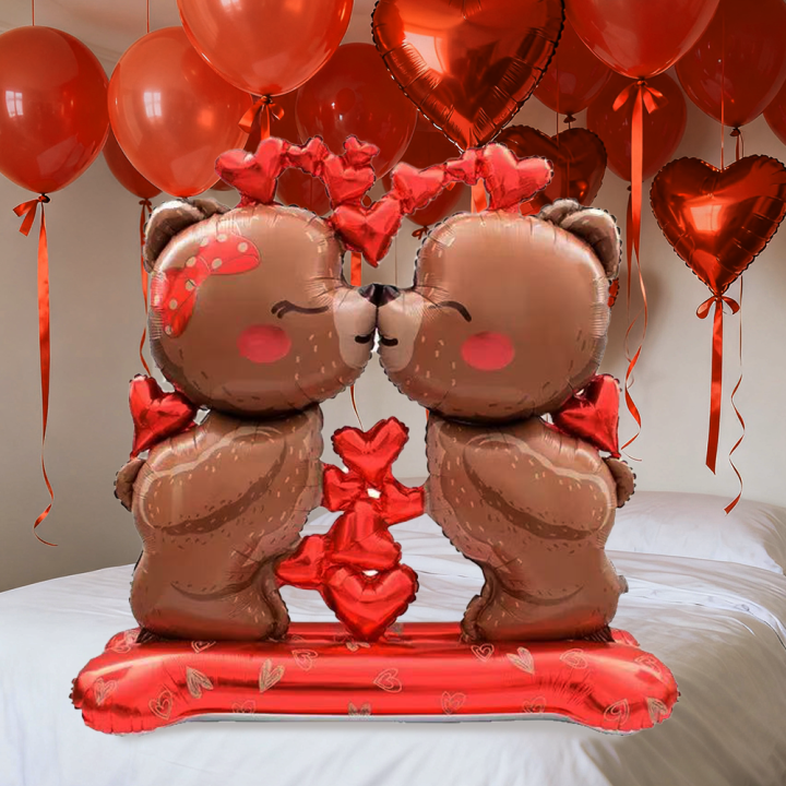 Bóng Bay Hình Gấu Tình Yêu Ngày Valentine, Chất Liệu Giấy Bạc, Dùng ...
