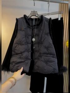 Trendy Style Sleeveless Cotton-Padded Warmer Vest