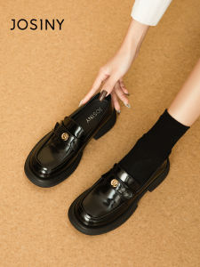 Josiny | Commuter-friendly Soft Bottom Loafers Black