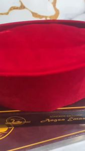 Songkok Sultan Angsa Emas Deluxe Beludru Eagle USA Double Velvet Premium AC