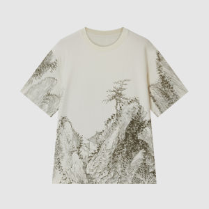 ICICLE | Museum Collection Summer New Cotton Silk Knit T-Shirt