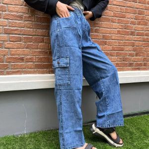 Cargo Pants Wanita Highwaist Loose Korean Style Jumbo - Celana Kargo Wanita Terbaru / Bonnie Cargo Pants - Highwaist Loose Cargo Petite - Celana Kargo Wanita - Baggy Pan