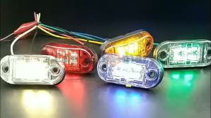 Oval LED Side Marke Light For Truck 12V 24V Car Trailer Lorry Bus Multicolor 1PC