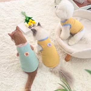 áo thun gân gấu viền màu cho chó mèo - T3 PETS SHOP