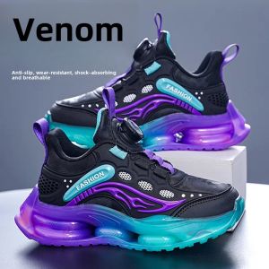 New Autumn and Spring Mid-Large Child Running Shoes Waterproof Leather Surface