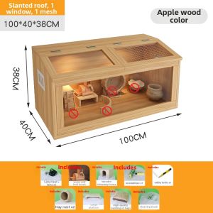 Dwarf Hamster Luxury Wooden View Cage