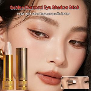 Gradient Dual Color Eyeshadow Stick Waterproof Sweat-Proof Eye Shadow Pen Pearlescent Fine Flash Lazy Makeup