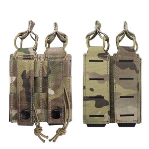 SINAIRSOFT Tactical LSR 9mm Magazine Pouch Double Mag Carrier MOLLE Pouch Laser Cut