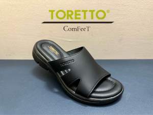 Toretto ComFeet Comfort Selipar Wanita / Sandal Perempuan / Slipper Women - TW RR19 (Black)