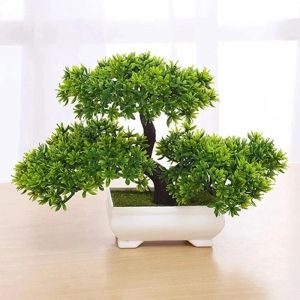 Artificial Bonsai Plastic Bionic Plant Indoor Small Simulation Plant Wedding Decoration Garden Office Bathroom Home Room Decor