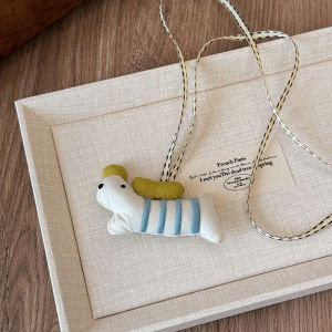 Cute Plush Animal Pendant Necklace Womens Versatile Long Sweater Chain Hoodie Hanging Necklaces Sweet Style Fashion Jewelry
