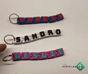 HERSLEEKLAB 3D ARTICULATED CUSTOMIZED NAME TAG KEYCHAIN I FIDGET SPINNERS I PERFECT GIVEAWAYS I SOUVENIRS
