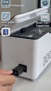 Portable Insulin Cooler Box Rechargeable Constant Temperature Medication Fridge Mini Refrigerator for Insulin Interferon Storage Long Lasting Battery Travel Car Medical Cooler