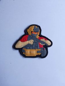 emblem animasi figur cartoon rubber patch aksesoris topi