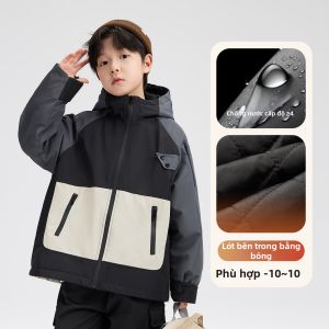 zosee | Áo Khoác Lót Bông Chống Nước Cho Bé Trai