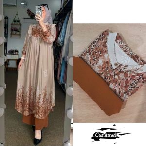 SET LONG TUNIK JOANA SET LONG TUNIK RAYON KEKINIAN SET LONG TUNIK TERBARU
