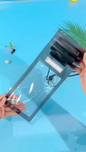 ซองกันน้ำ ซองใส่โทรศัพท์ สำหรับกันน้ำสงกรานต์ มีสายคล้องคอ และกระเป๋าสงกรานต์ เลือกสีได้