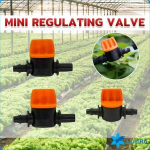 LoviRa Mini Valve For 4/7mm Hose Irrigation Water Flow Control Valve With Barb