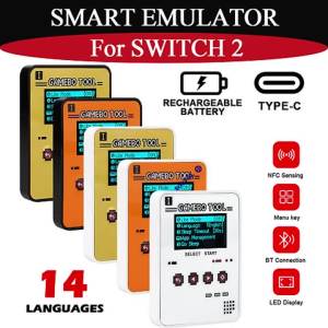 5Colors High-Definition Intelligent Simulator For All-mibo NFC Pixl Rechargeable Emulator For Switch2/NS/WiiU/3DS Game Accessory