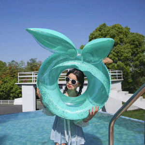 Swimming Ring Children Ins Internet Celebrity Adult Thickening plus Size Rabbit Ears Inflatable Life Buoy Child Baby Underarm Swimming Ring