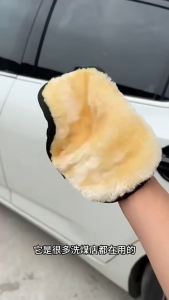 Car Wash Glove Microfiber Soft Hand Washing Towel Cleaning Cloth