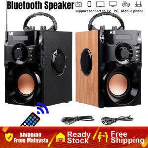 【Shipping From Malaysia】6 Hours Subwoofer Portable Bluetooth Speaker Big Power Wireless Stereo Subwoofer Heavy Bass Speakers Sound Box Support FM Radio TF AUX USB 蓝牙音响喇叭