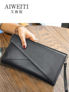 กระเป๋าถือหนังแท้ AIWEITI กระเป๋าแฟชั่นสำหรับผู้หญิง ปิดด้วยแม่เหล็ก ทรงหัวเข็มขัด กระเป๋าสะพายไหล่แบบยูนิเซ็กซ์