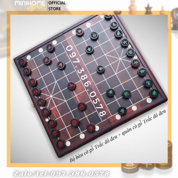 Bộ bàn cờ tướng gỗ trắc đẹp | Lazada.vn