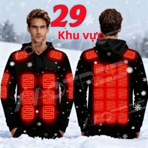 Áo Khoác Giữ Nhiệt Nam Mùa Đông Áo Ghi-lê Giữ Nhiệt Điện USB Áo Hoodie Giữ Ấm Cho Cắm Trại Áo Giữ Ấm Cơ Thể Size EU Dành Cho Nữ