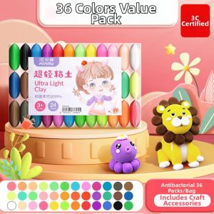 MINGZHUO | Safe Lightweight Modeling Clay for Kids DIY White Single Color