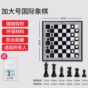 Portable Magnetic Chess Set Folding Board for Beginners Children Students Adults Learning Chess Plastic Material by LuTai