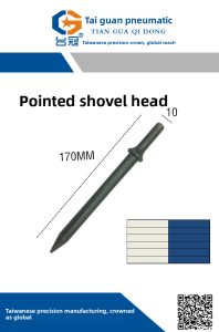 TAIGUAN | Spring Round Shovel Head Air Chisel Accessory