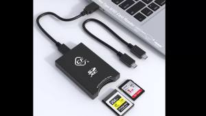 10Gbps USB-C Cfexpress Type B Card Reader 2-in-1 SD Memory USB C Dual Slot CF Express Adapter Support Android/Windows/Mac OS