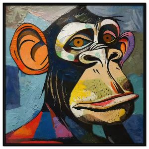 Tranh con khỉ phong thủy cầu may mắn sự nghiệp và công danh.Tranh treo tường dán tường trang trí nội thất.CGI-1158