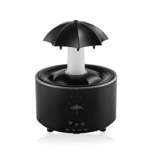 Rotating Raindrop Aroma Humidifier Essential Oil Diffuser 7 Color Light 3 Timers (2H/4H/8H) 300ml Nice for Christmas Gift