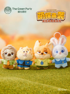 TheGreenParty Disney Zootopia Cute Sugar Pendant Nick Judy Backpack Doll Female Style Cartoon Anime Hanging Ornament Toy