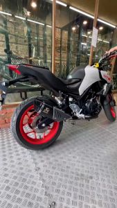 Yamaha R25 / MT25 Akrapovic R1M Full System Exhaust Stainless Ekzos Muffler Straight Manifold MT25 No Need Cut Cover