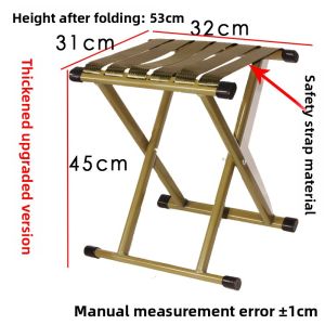 Thickened Extra High Folding Fishing Chair Portable Outdoor Travel High Stool Bridge Fishing Chair Durable Adult Stool Bench