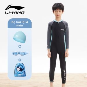 Li-Ning | Đồ Bơi Tay Dài Cho Bé Trai Chống Nắng UV