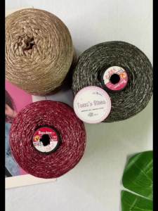 Yarn - Sợi Dệt Ý | Sợi tròn mềm - Dùng móc nón mũ túi thì có thể móc áo váy lưới | Terri Store